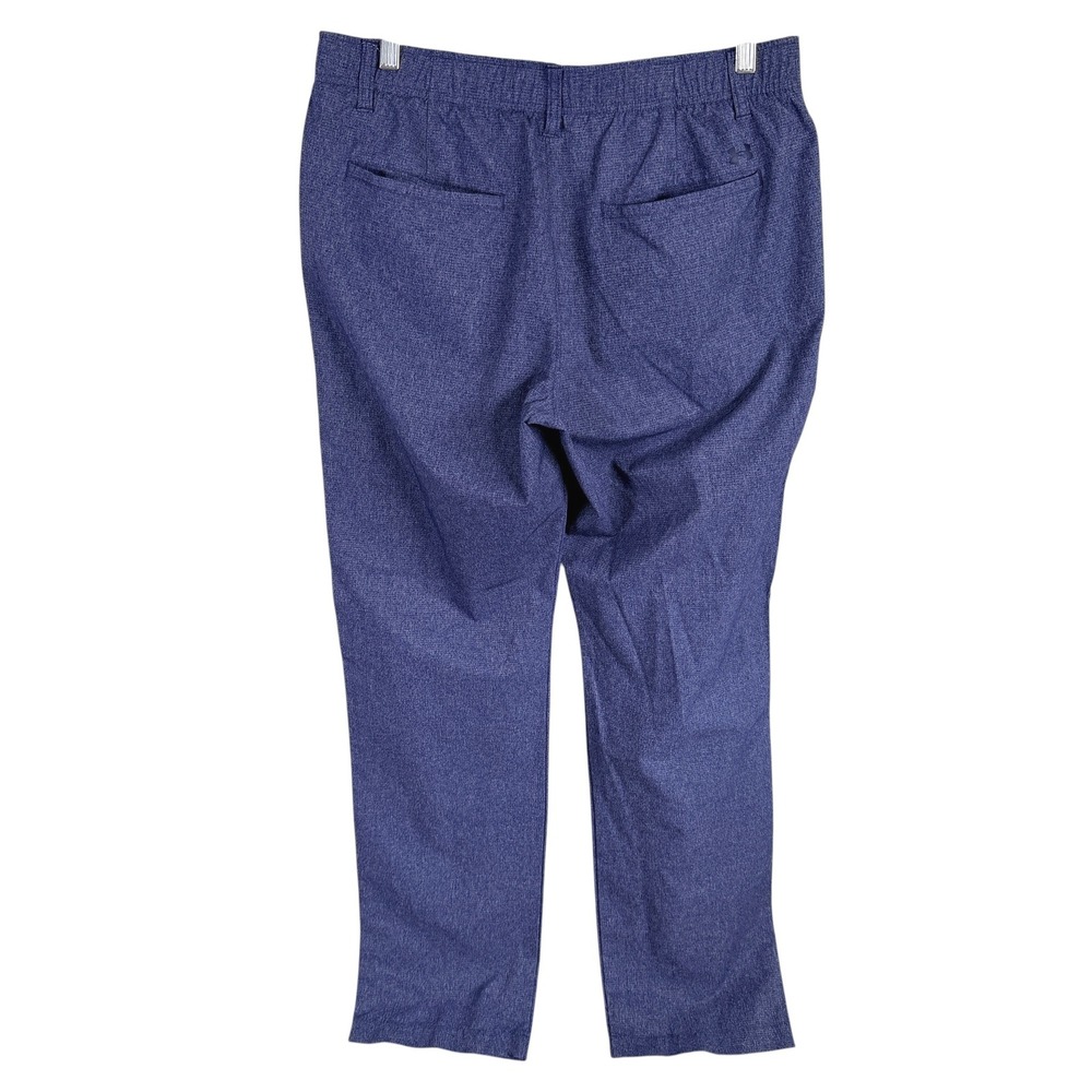 Under Armour Vented Golf Pants Mens 36x32 Navy Blue Heather Performance Pants - Picture 2 of 8